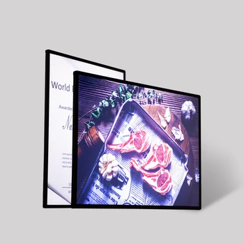 

A4 fast food menu display stand cheap advertising screens backlit photo frame led