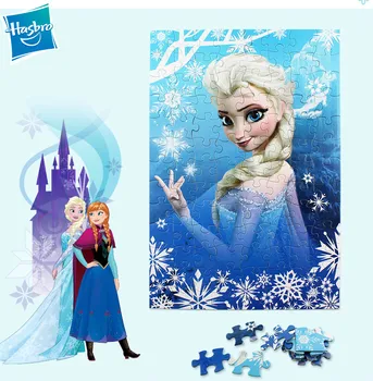 

Hasbro Disney Frozen2 Elsa Marvel Spider Man Sofia The Avengers 100Pcs Toy Jigsaw Puzzle Kids Educational Toys