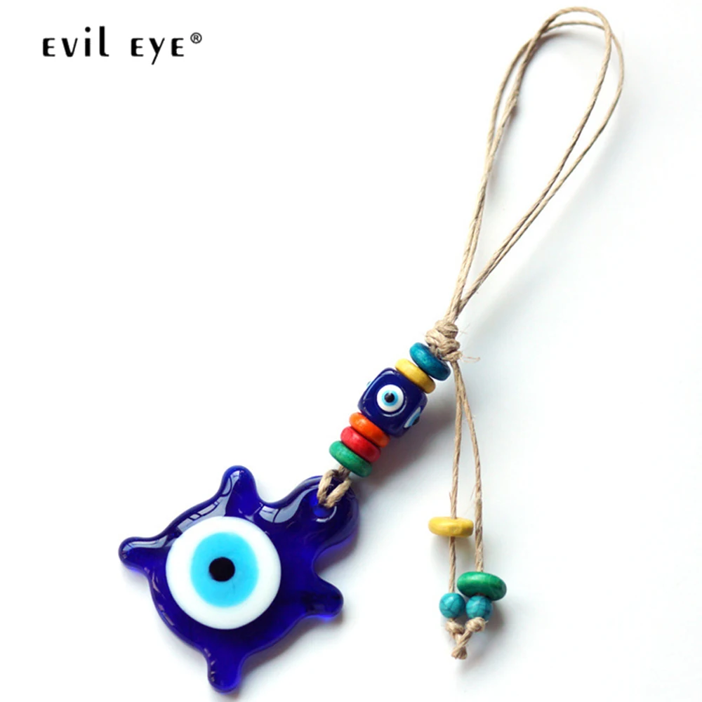 EVIL EYE cuckle подвеска для ключей держатель для ключей стеклянный шарик синий турецкий брелок для ключей в форме глаза Модные Ювелирные изделия Подарки для женщин мужчин мальчиков LE242