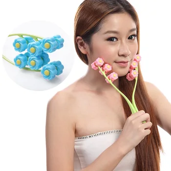 

Rose Flower Facial Massage Massager Facial Lifting V-Face Artifact Thin Face Lifting Roller Massager Roller Massage Relaxation C