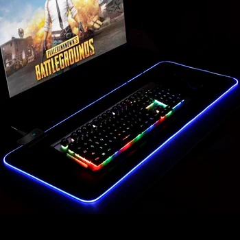 

300x800mm Large LED Colorful Mouse Desk Pads Good Toughness and Strong Endurance Lighting Game Mouse Keyboard Mat