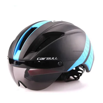 

Road Bike Riding Helmet with Goggles Breathable Safety Cycling Helmes Bicycle Windproof Adjustable Motorcycle Helmets