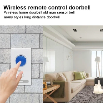 

Home Wireless Smart Doorbell Remote Control 32 Ringtones Intelligent Door Ring House Security Practical Parts Supplies
