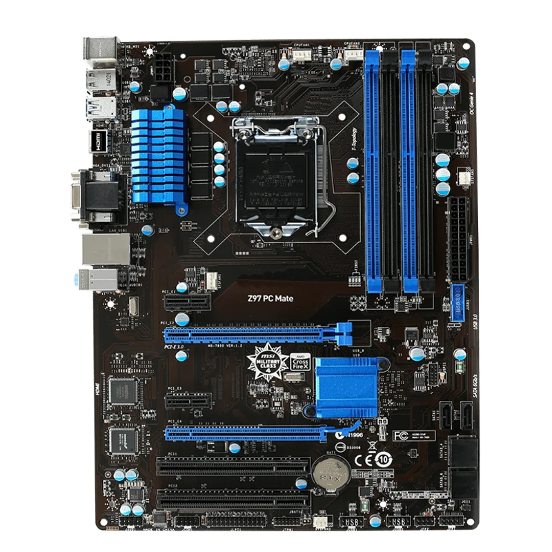 

For MSI Z97 PC Mate Desktop motherboard LGA 1150 DDR3 USB2.0 USB3.0 DVI VGA HDMI 32G Z97 used Motherboard 100% tested intact