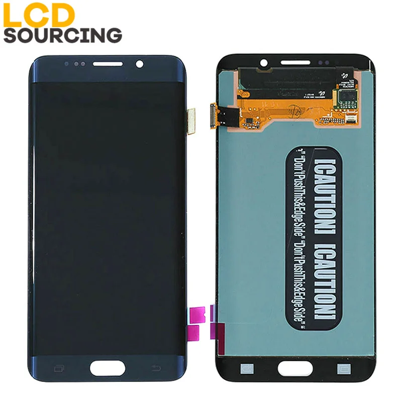 5," дюймовый lcd AMOLED дисплей для samsung Galaxy S6 Edge G925 lcd с рамкой кодирующий преобразователь сенсорного экрана в сборе Замена