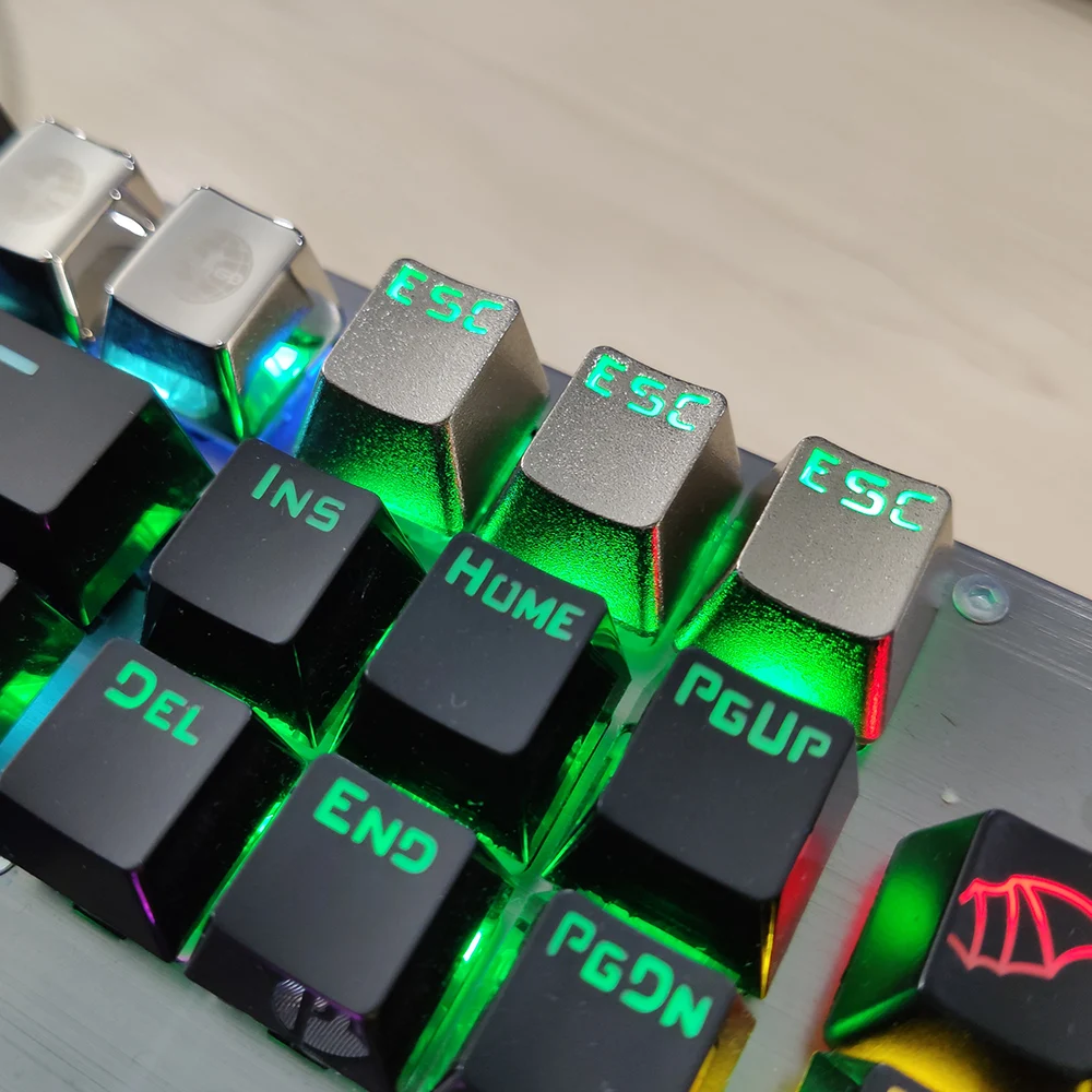 Серебристая металлическая подсветка ESC Keycap для Cherry Mx Switch Механическая игровая