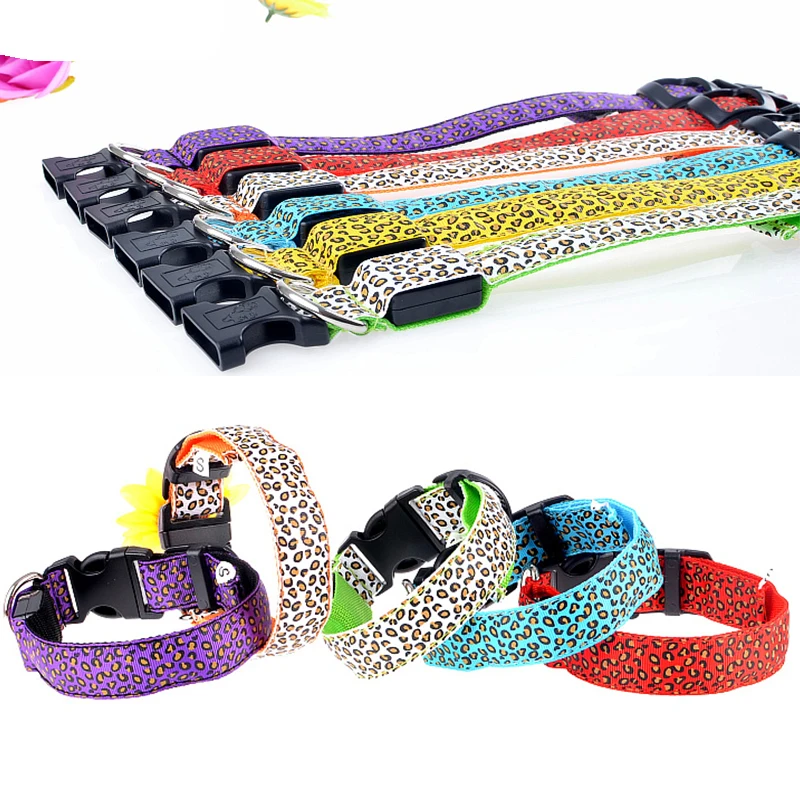 Dog Collar Pet Collar Nylon Dog Collar Led Light Night Safety For Dogs Cats