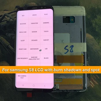 

Amoled S8 LCD with defective For Samsung Galaxy S8 LCD Display G950F Screen Touch Digitizer Assembly For Samsung S8 Display