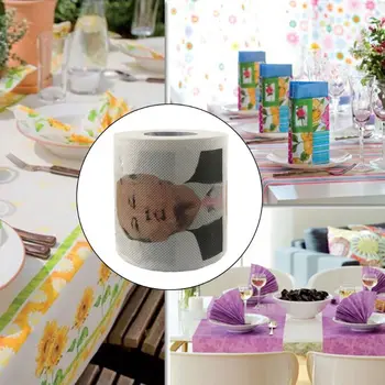 

Funny Printed Home Bath Toilet Roll Paper 2-Ply Unscented WC Bathroom Tissue 11UF