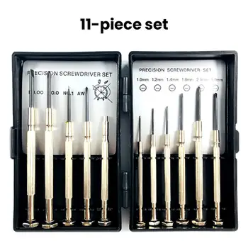 

Portable 11pcs screwdriver set glasses watch repair tool screwdriver 35DC19