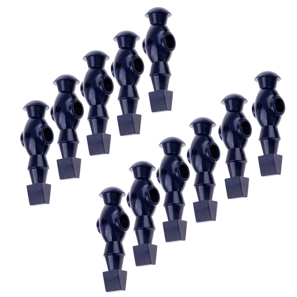 11 Pieces Table Soccer Player Foosball Table Men Player Man Guys for 1.2m Foosball Red Dark Blue