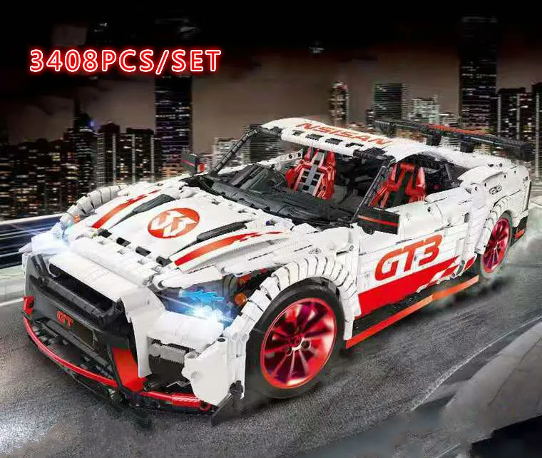 1965 Ford Mustang Hoonicorn гоночный автомобиль fit Technic MOC-22970 FIT 20102 строительные блоки кирпичи детские игрушки подарок на день рождения Рождество - Цвет: 23010 A