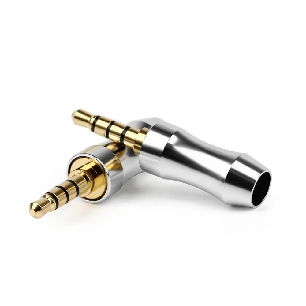 10PCS 3 5MM Jack Male Balanced Plugs Copper Gold Rhodium Plating Headphone Plug Metal Splice Adapter Speaker Audio Connectors