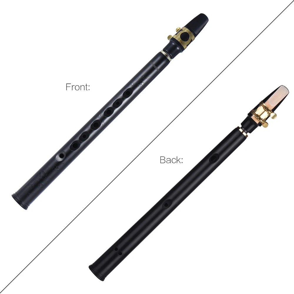 Black Saxophone Set Pocket Sax Mini Portable Saxophone Sax Reeds Carrying Bag Tooth Pastes Beginners saxophone musical instrument