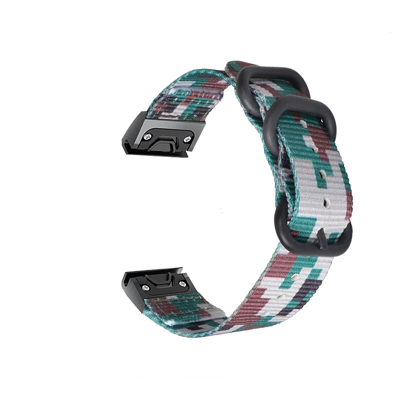 Нейлоновый ремешок Quick Fit для Garmin Fenix 5S/Fenix 5/Fenix 5X сменный ремешок для часов Garmin Fenix 6S 6X6 - Цвет: Color4