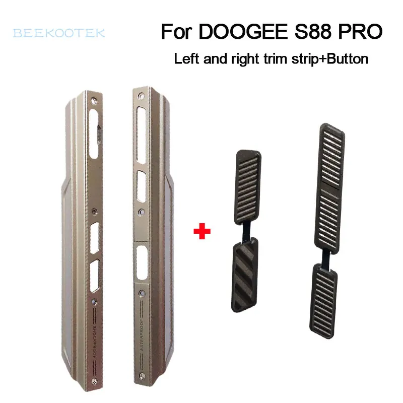 

New Housing A Frontal shell Middle Side Metal Frame Housings Case Middle+Power Volume SOS Button Repair Parts For Doogee S88 Pro