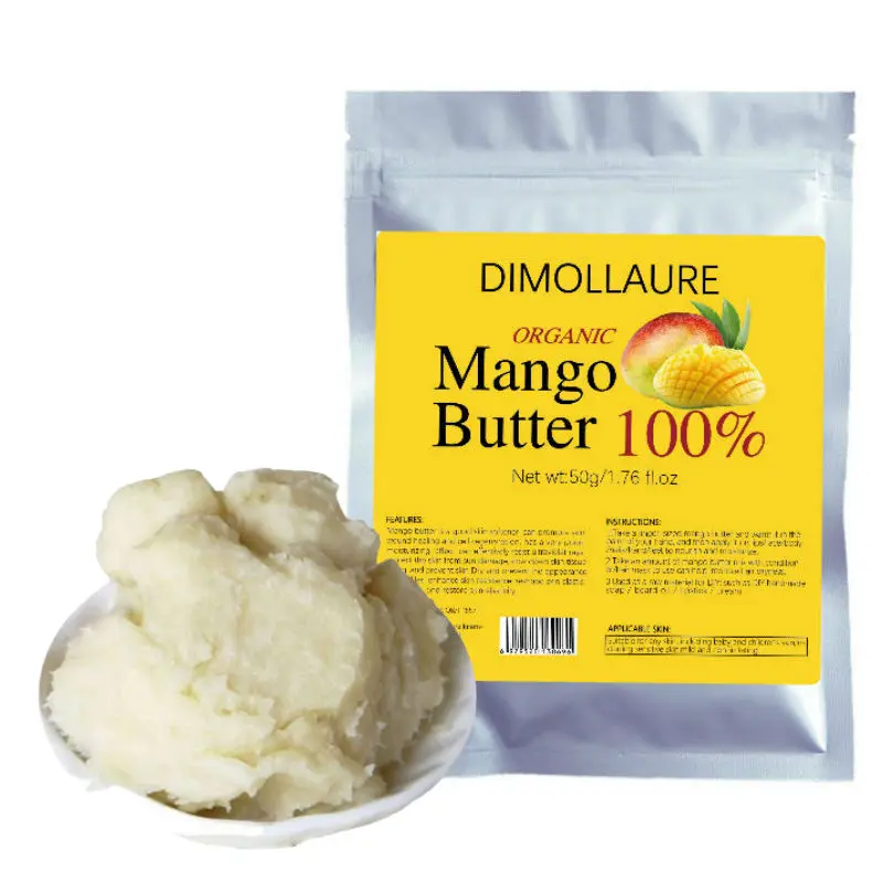 dimollaure orgânico manga manteiga crua cosméticos feitos mão sabão materiais base óleo cuidados com pele
