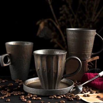 

Creative Japanese Ceramic Tea Mugs Vintage Porcelain Coffee Cup Teacup 300ml Water Mugs Drinking for Home Decoration