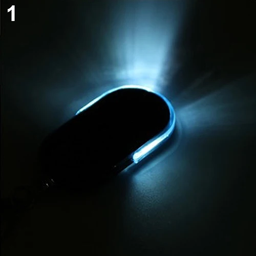 Anti Lost Key Finder Wireless Alarm Locator Whistle Sound LED Light Keychain Car Interior