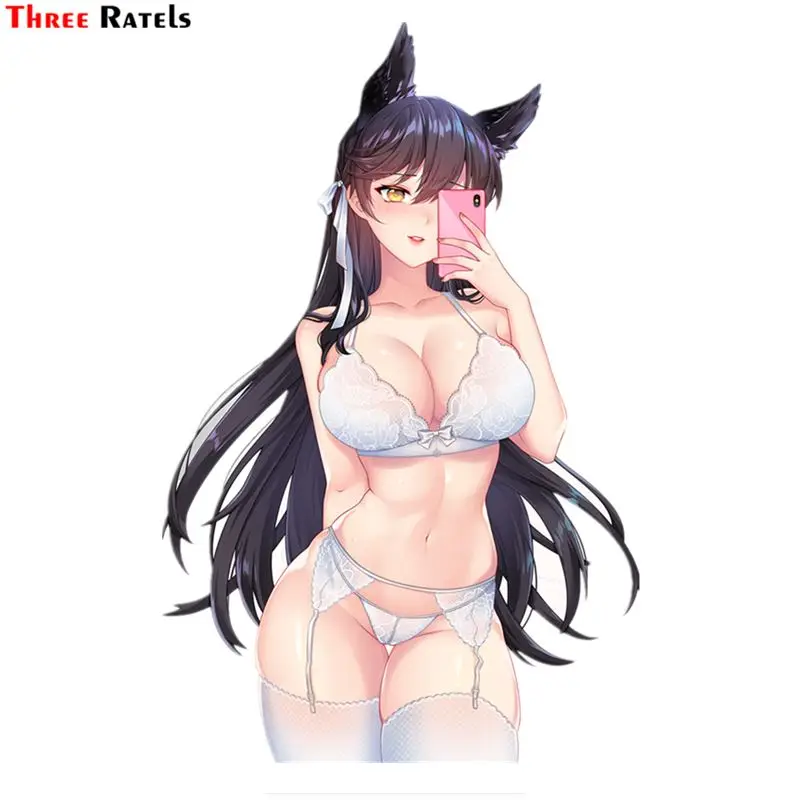 Автомобильная наклейка Three Ratels FC574 Atago из коготь Лейн Аниме Сексуальная девушка