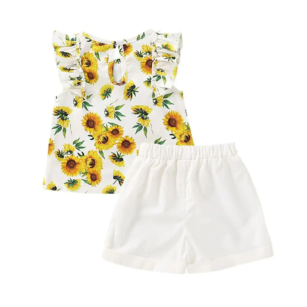 Summer Mama's Dress Mother Kid Girls Sun Flower Family Matching Outfits