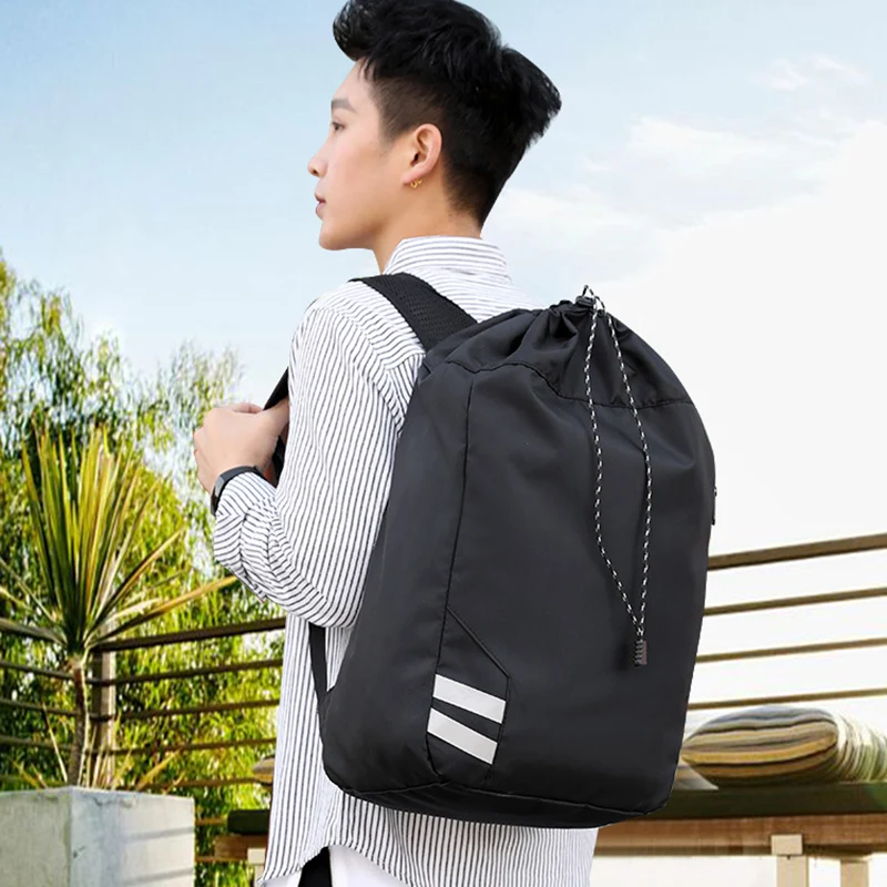 2023 New Unisex Sports Backpacks Oxford Fabric Bucket Drawstring Waterproof Outdoor Soccer Football Basketball Backpack Bags