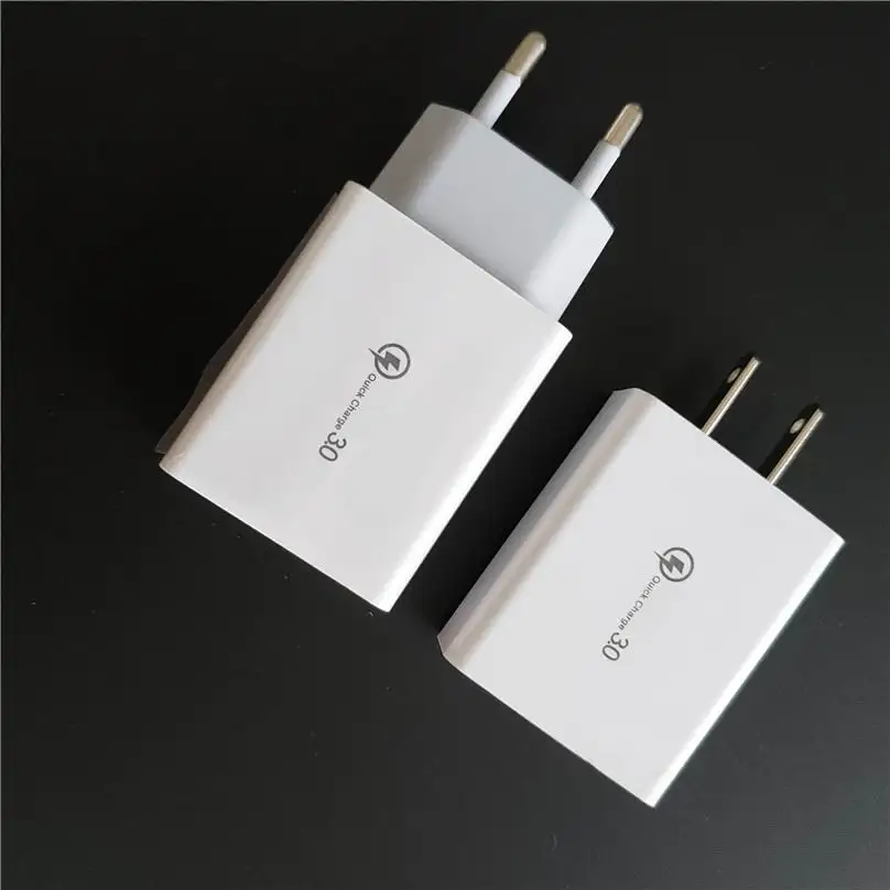 Быстрое зарядное устройство QC3.0 QC2.0 USB зарядное устройство адаптер 18 Вт портативное настенное зарядное устройство EU US Разъем для SAMSUNG IPHONE HUAWEI