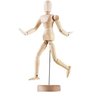 

Oversized Retro Joint Man Ornament Wooden Crafts Sketch Puppet Wood Joint Doll
