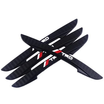 

4pcs/set Car styling TRD logo Car Door Anti-collision Bumper Strip Guards Auto Door Side Protector Sticker Scratches For Toyota