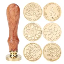 Деревянный античный металлический уплотнительный воск штамп начальный штамп деревянная ручка свадебные приглашения персонализированная печать воск печать индивидуальный дизайн