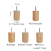 5 Colors 1Pc Baby Feeding Cup Safe Leakproof Bamboo Silicone Sippy Cups Children Learning Drinking Sippy Cup Kids Birthday Gifts 6
