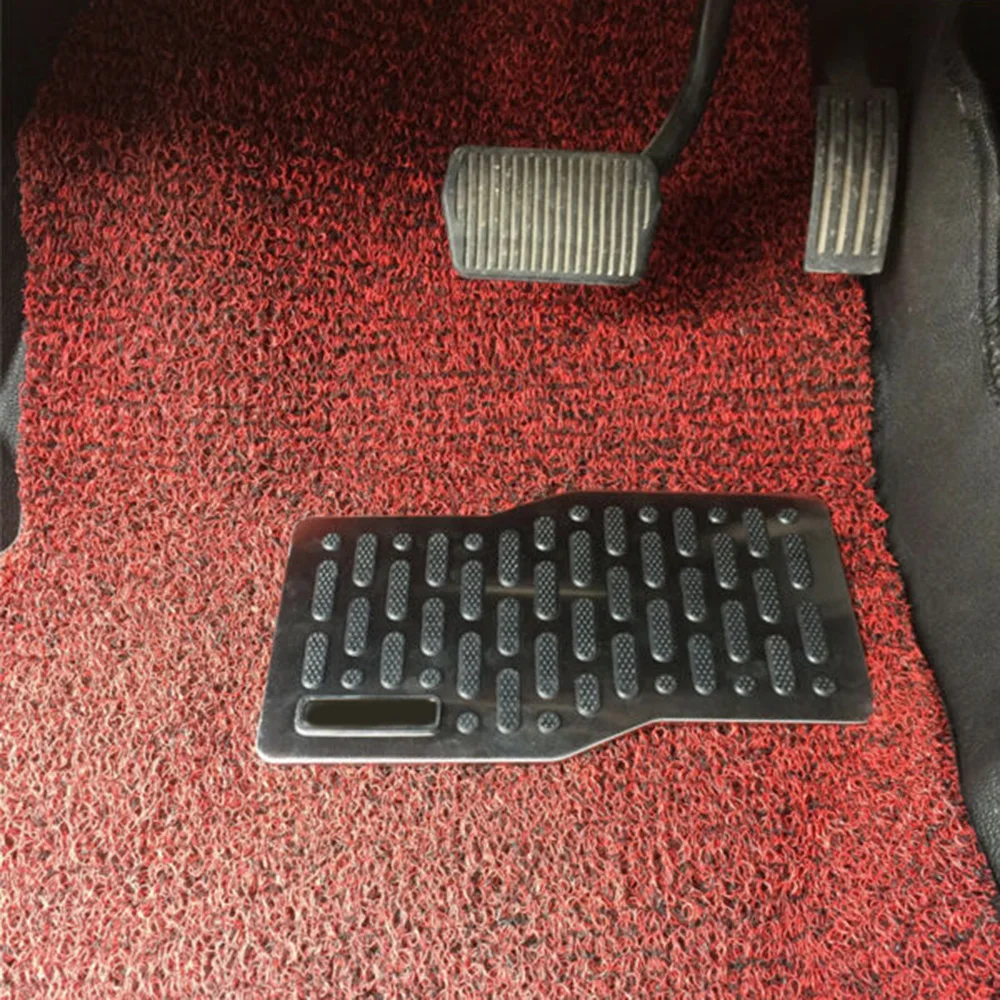 Stainless Car Foot Rest Pedal Pad Floor Carpet Mat Non slip Plate