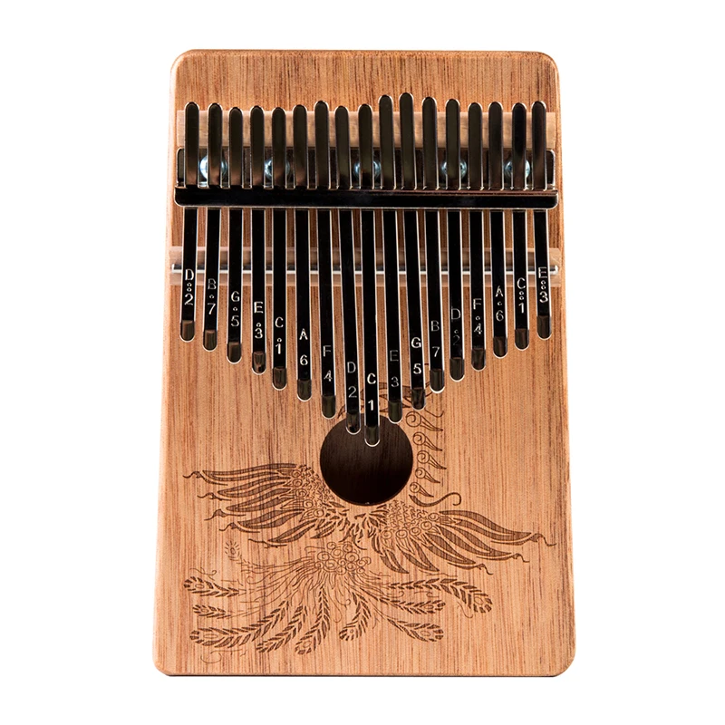 

17 Key Phoenix Design Kalimba Thumb Piano Finger Sanza Mbira High-Quality Solid Wood Body Keyboard Musical Instrument for Kids