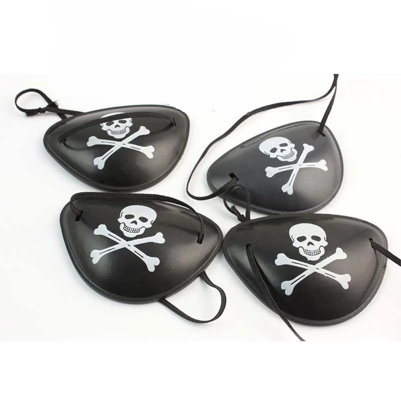 6 штук пакет Пиратская повязка на глаз Хэллоуин маскарадный пират аксессуары