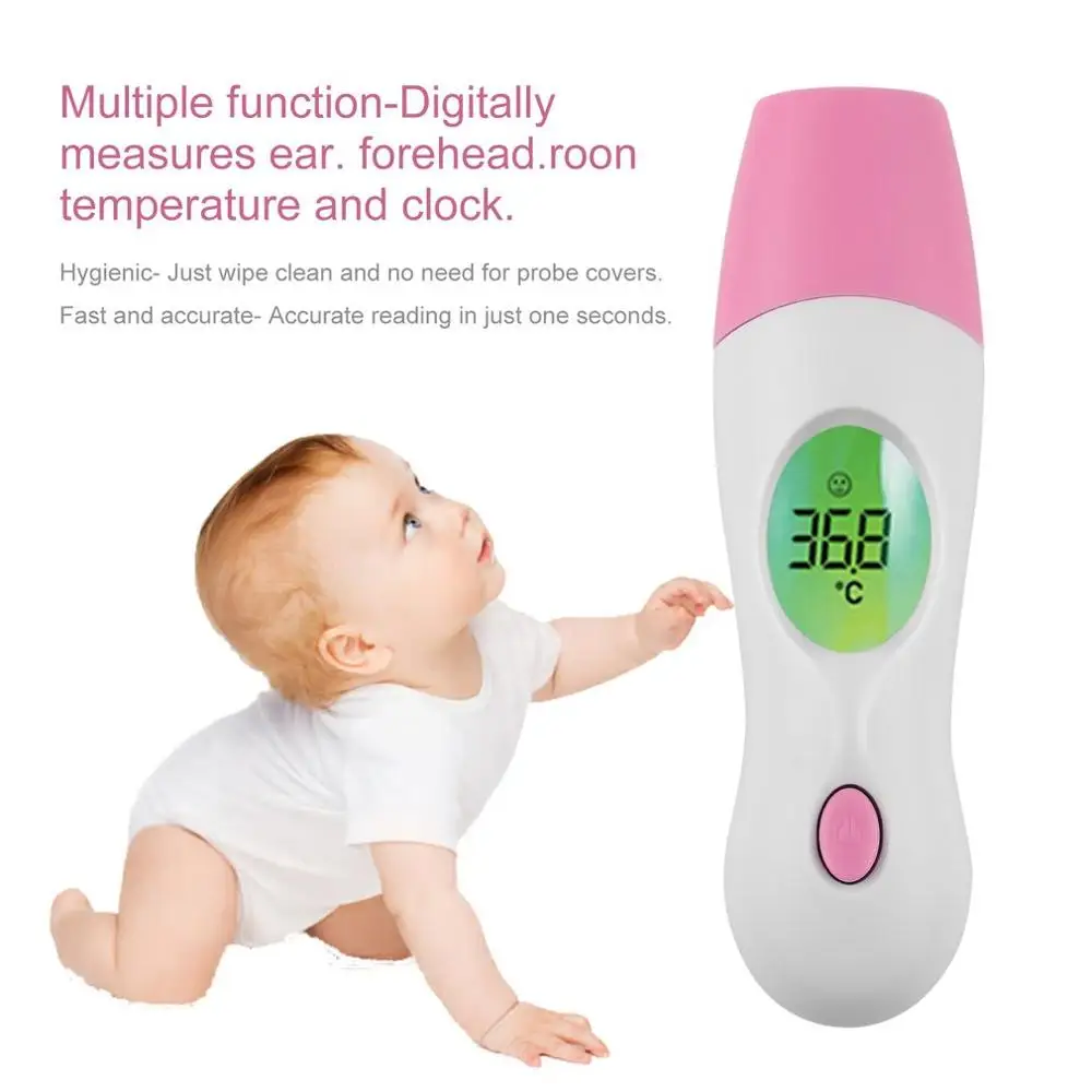 

3 Colors Mini Infared Digital Kids Thermometer Househeld Children Body Temperature Checker Temp Meter Baby Thermometer