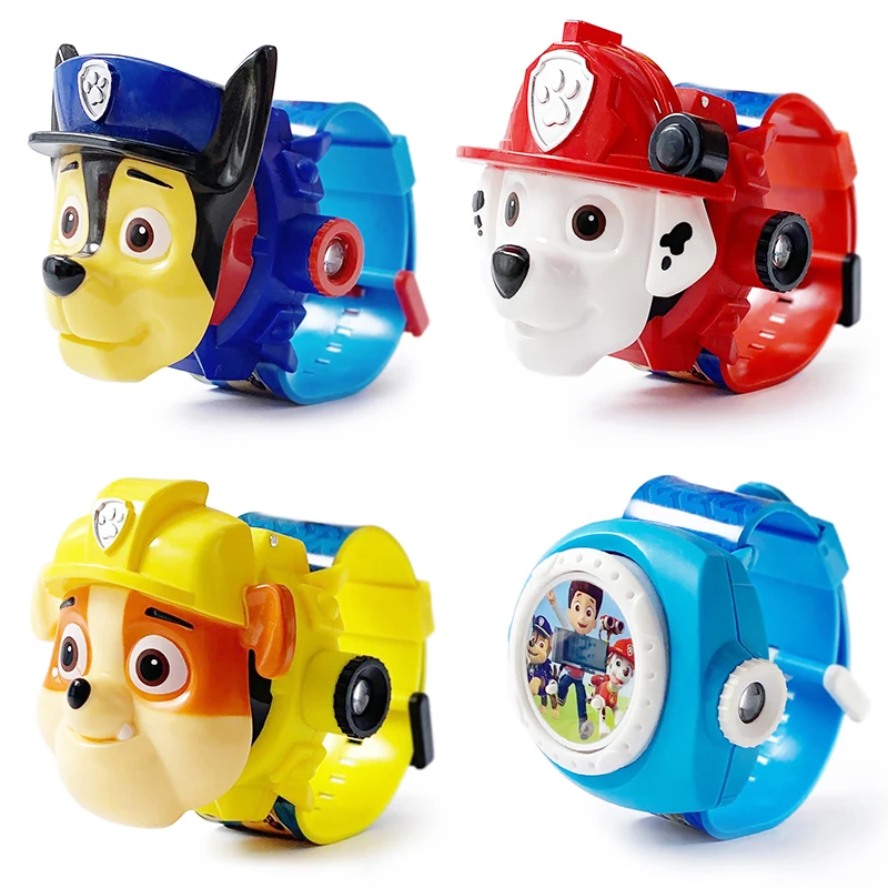 Paw Patrol игрушки проекционные часы фигурка Щенячий патруль день рождения Аниме Фигурка патруль собака Patrulha Canina детский подарок