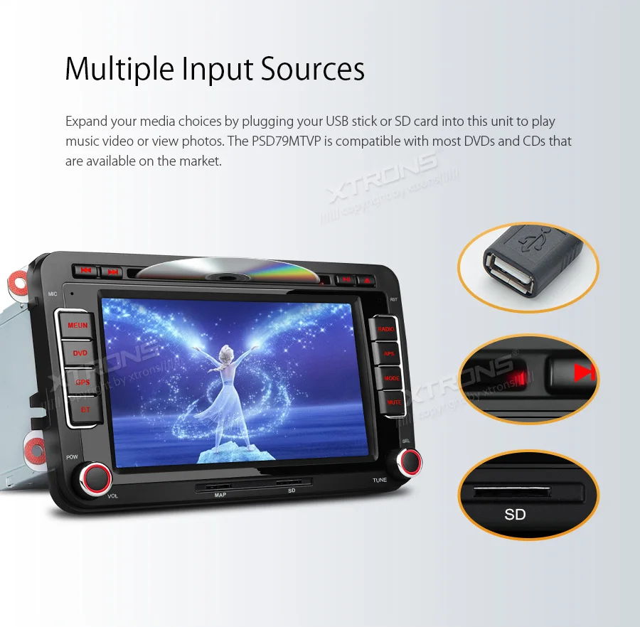 XTRONS 7 ''Android 9,0 DSP автомобильный мультимедийный DVD стерео радио плеер для VW Polo Touran Golf MK5 MK6 Jetta Vl для сиденья для SKODA