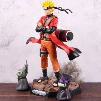 

Naruto Shippuden Uzumaki Naruto Figure Toys Sennin Mode with Shima Fukasaku PVC Figure Collectible Model Toy