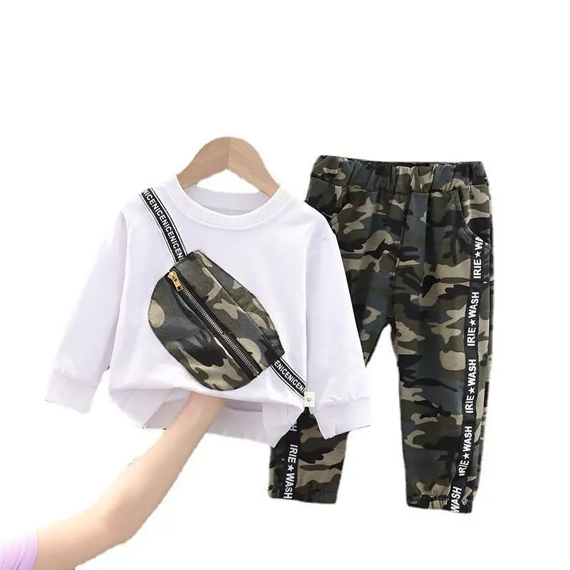 New Spring Autumn Baby Boys Girls Clothes Suit Children Sports T Shirt Pants 2Pcs/Sets Toddler