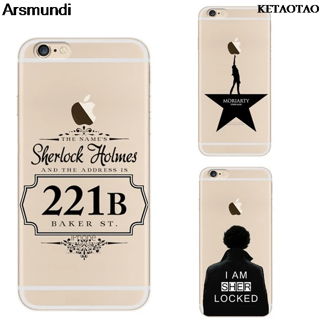 KETAOTAO Sherlock Holmes in Door 221B Чехлы для задней панели телефона iPhone 4S 5C 5S 6S 7 8 Plus X Чехол