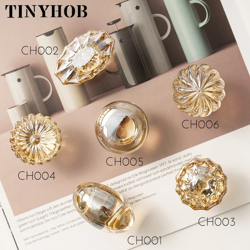 Botão Multi Crystal Drawer Clear Knobs Armário de Cozinha Handle Móveis Armário Rural Puxa Cômoda Decoração do Quarto Hardware