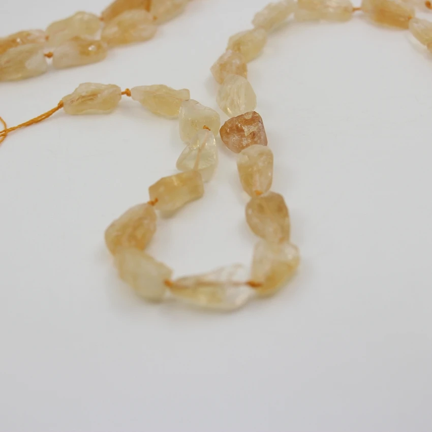 Natural Citrines Quartz Irrgular Nugget Loose Beads,Yellow Crystal loose Beads Used for Necklace/Bracelet/Earring Jewelry Making
