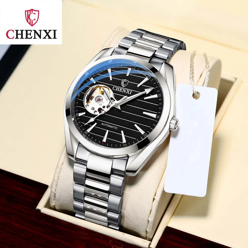 Men's Automatic Mechanical Top Brand Stainless Steel Waterproof Swiss Movement High Quality Watches Relogio Masculino