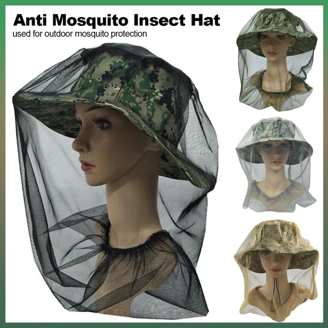 Mosquito Head Net Hat Mesh Protection Bugs Bees Pest for Hiking Fishing  Mesh Cap - AliExpress