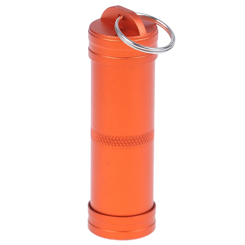 Étui à Pilules Hermétique Porte-clés étanche à Capsule De Pilule, Support De Batterie Pour étui De Correspondance De Bouteille D'accessoire EDC, Boîte Sèche De Conteneur De Survie En Plein Air(S