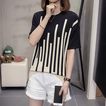 

Women's T-shirt Summer Plus Size Basic Long T Shirt Top Women O Neck Short Sleeve Long Casual Women Loose Tee Shirt Femme