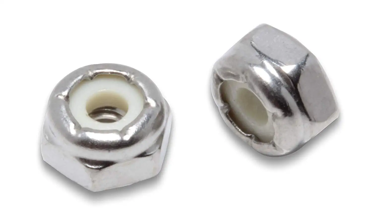 

#6-32 Stainless Hex Lock Nut (100 Pack), 304 (18-8) Stainless Steel Lock Nuts
