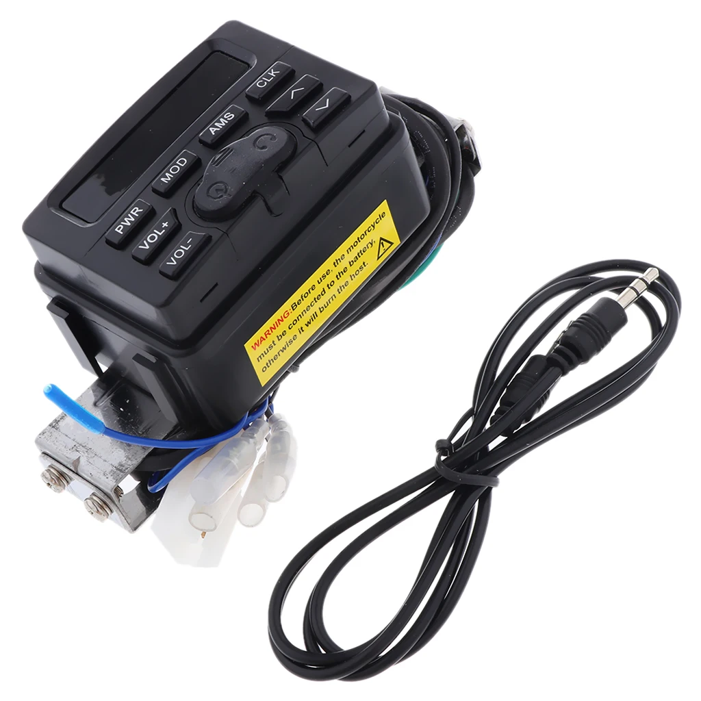 Motorcycle Bluetooth Amplifier Sound System Hand-free Speakers FM Rudio