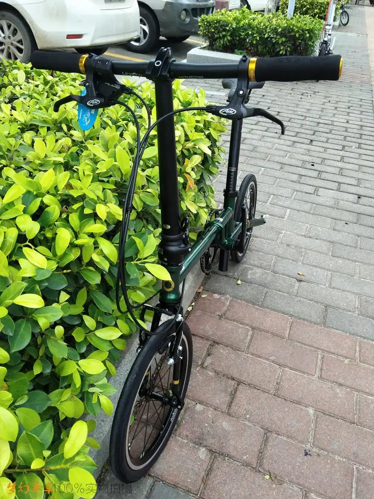 Fnhon FCG1609 складной велосипед 16 дюймов Minivelo CR-MO сталь V тормоз 9 скоростей городской Commuter велосипед для Shimano Shift ретро досуг BMX