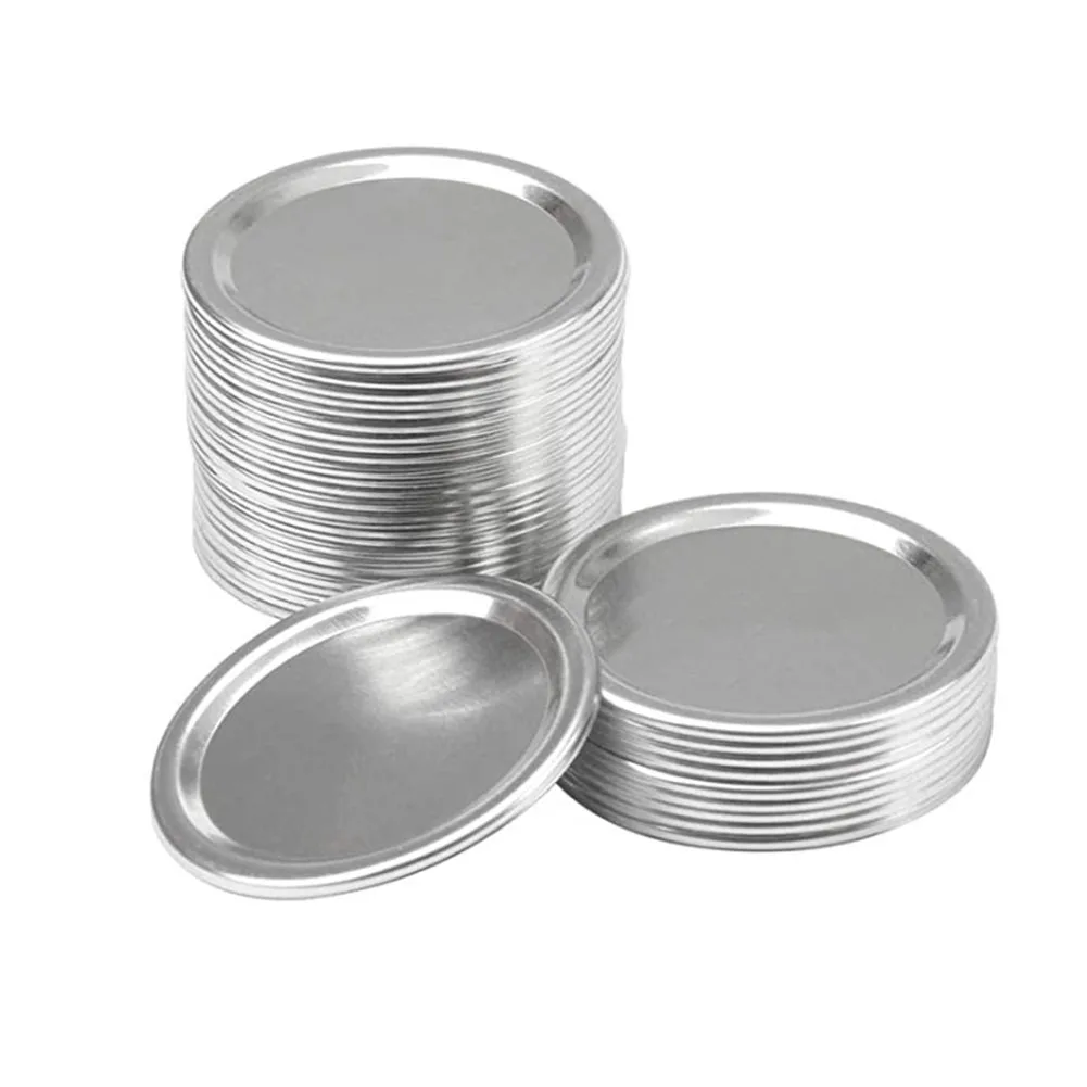 

12pcs Split-Type Leak-proof Lids Cover Sealing Canning Storage Cap Secure Regular Mouth for Regular Mouth Mason Jar